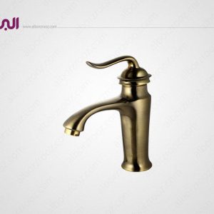 شیر روشویی اسپیرال طلایی